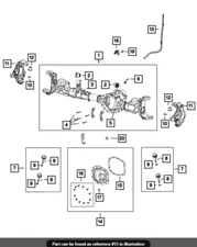 18-24 Jeep Wrangler JL Gladiator Axle Vent Hose Factory Mopar New Oem