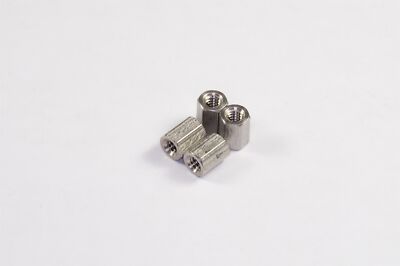 Lot of 4 2053-440-SS-20 RAF Standoff Female 4-40 x 1/4'' 3/16'' Hex Stainless