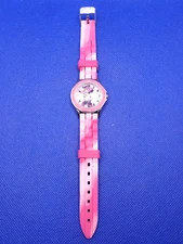 Disney Minnie Mouse Women's Pink Watch by Accutime Standing Body Dead Battery
