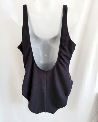Women's Plus Size Swimsuit Textured One-Piece XXL Black Vacation Beachy - Picture 2 of 7