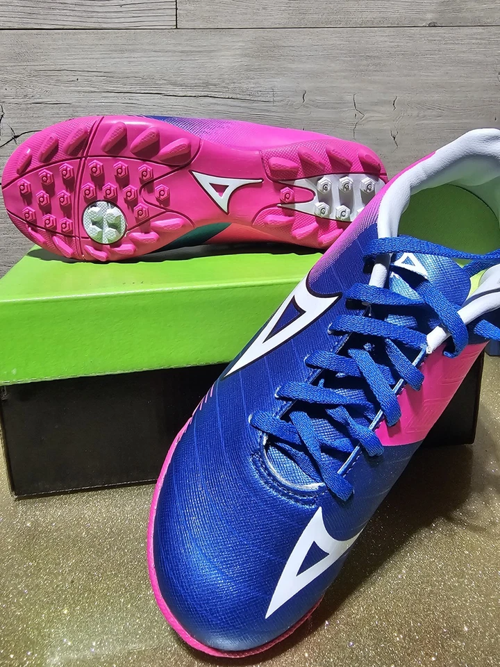 Botines Pirma Fútbol Juvenil Talla 1 EUR 32 AZUL/ROSA Foto 2 de 3