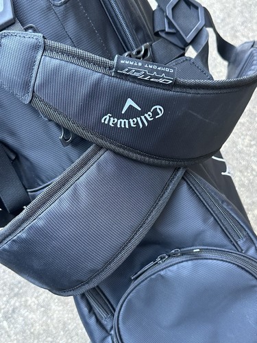Callaway 2023 Golf Fairway+ Stand Golf Bag Black W/ Rain Cover & 4-Way Divider - Picture 17 of 18