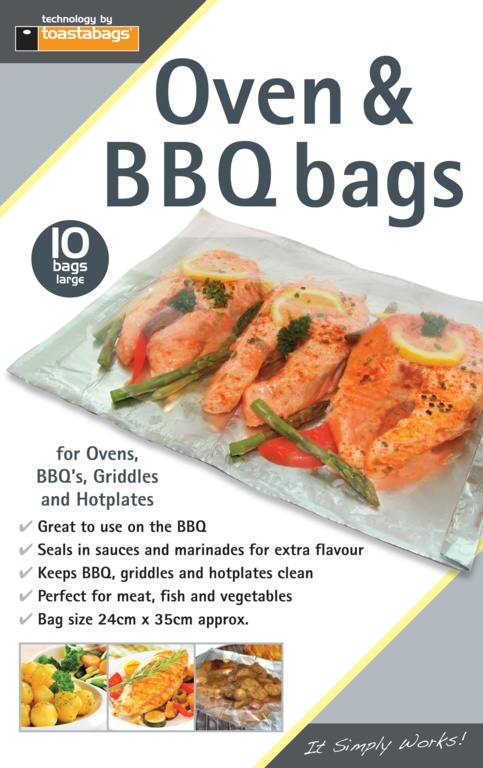 toastabags Oven BBQ & Grill Bags - Pack of 10 - Large - 24cm x 35cm