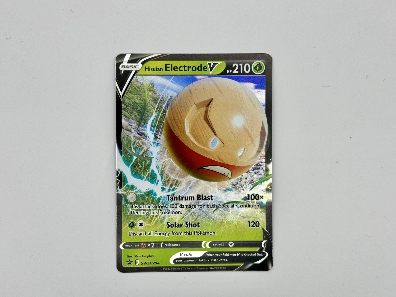 Hisuian Electrode V SWSH294 - Ultra Rare - SWSH Black Star Promo NM