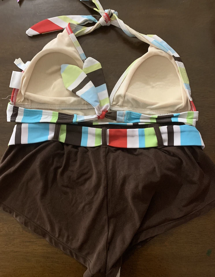 Sand And Sun Two Piece Bathing suit Size Large 12/14  - Image 2 of 2