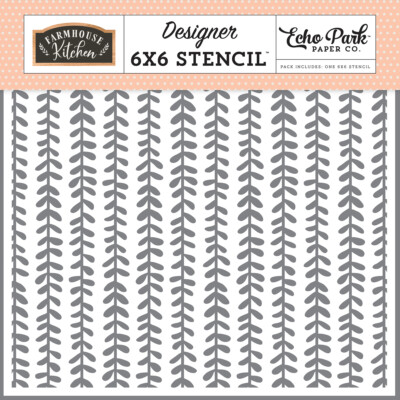 Echo Park Paper FARMHOUSE KITCHEN 6x6 Stencil - Sweet Vines (FK216033)
