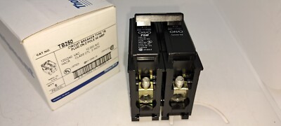 Thomas & Betts T&B TB250 2 Pole 50 Amp 120/240V Plug In Circuit Breaker NEW (1)