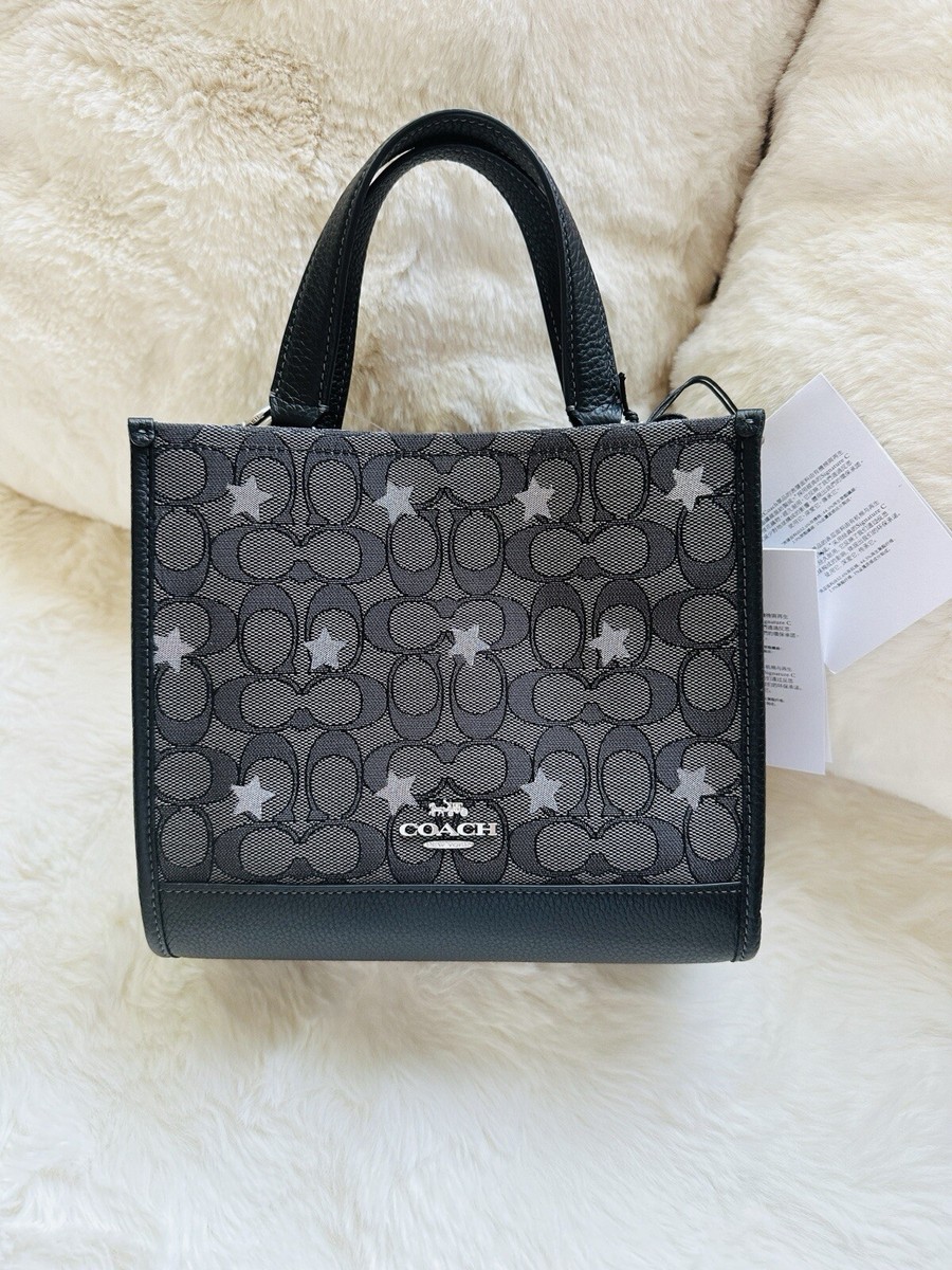 ★完売・急げ★COACH Dempsey Signature Jacquard Tote Bag NWT COACH DEMPSEY TOTE 22 In Signature Jacquard With STAR
