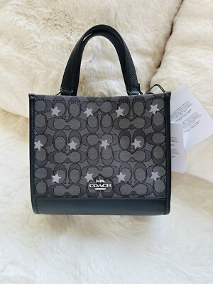 Coach Dempsey Tote 22 In Signature Jacquard With Star  Coach Star Print Signature Jacquard Dempsey Tote 22 main image 1