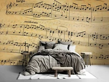 3D Sheet Music Self-adhesive Removeable Wallpaper Wall Mural Sticker 48