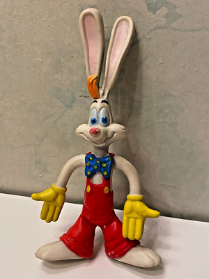 Disney Vintage Figur Bendy Roger Rabbit LJN flexibel biegbar Flexies 1988