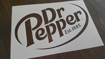 Dr Pepper Cola Schablone Wiederverwendbar Wand Handwerk Zum Selbermachen Farbe Airbrush Neuer Stil Logo A5