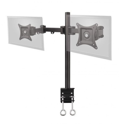 SIIG Articulating 13 -27  22Ibs Dual Monitor Desk Mount VESA 75/100 CE-MT0Q11-S1