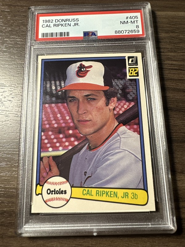 1982 Donruss #405 PSA 8 NM-MT Cal Ripken Orioles