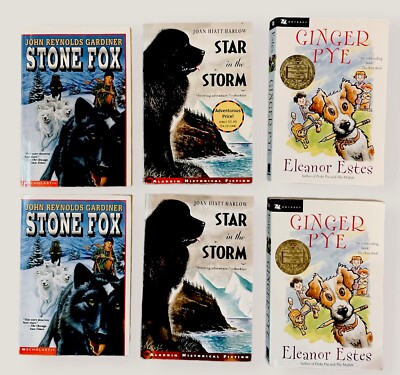 Dog 6 Book Lot Classroom 3 Titles 2 Copies Each Book Ages 8-12 Partner Reading
