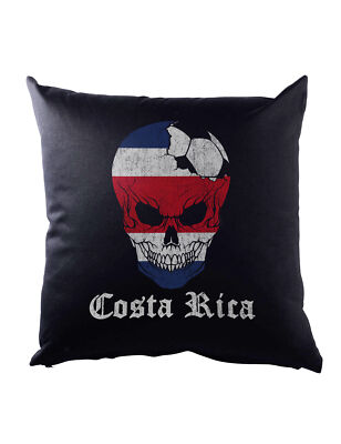 Costa Rica Football Skull I Dekokissen Rican Soccer Flag World Championship