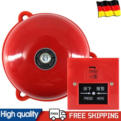 4 Inch Metal Fire Control 100db Internal Strike Type Electric Bell Pull Station