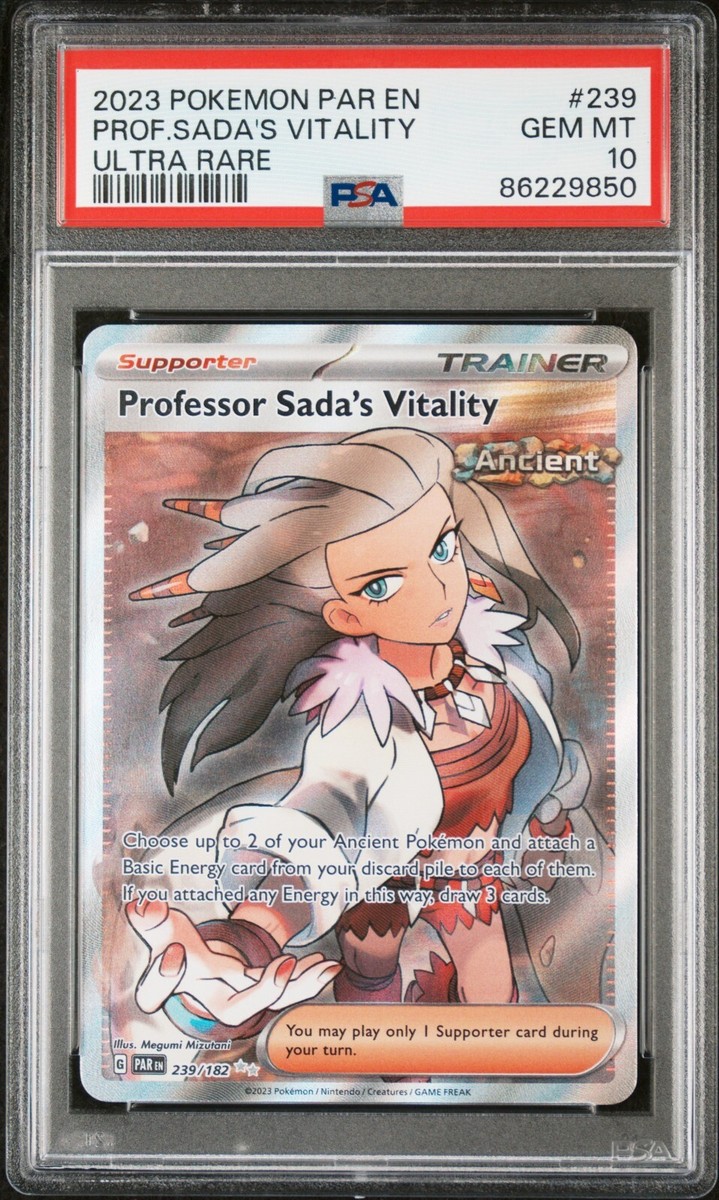 PSA 10 - POKEMON S&V PARADOX RIFT - PROFESSOR SADA'S VITALITY 239