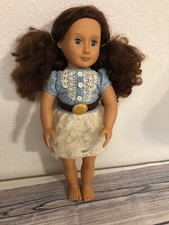 Our Generation Arizona Doll Brown Wavy Hair/Blue Eyes w/Western Outfit 18" Doll