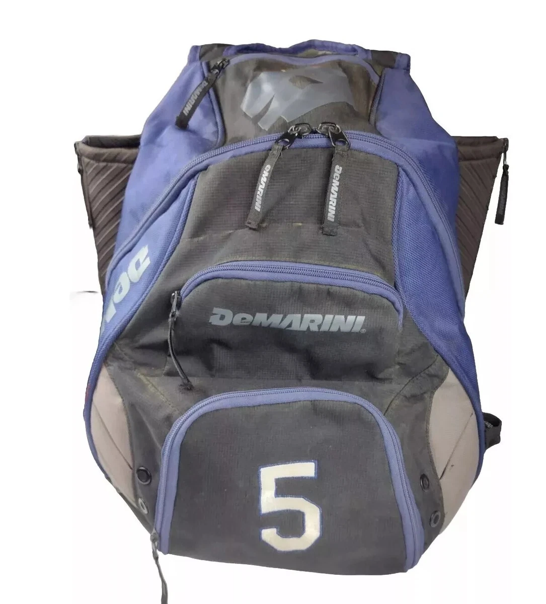 DeMarini Baseball Softball Duffle Equipment Bat Bag 34 Bleu Noir - Mach Xl