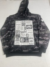 ECKO UNLTD Black Camouflage Pullover Hoodie Size Medium