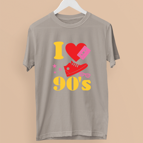I Love 90s T-shirt Festival Events Hen Party Costume Disco Club Slogan Gifts - Picture 4 of 22