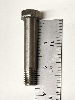 (10) 1/2-13 X 2-5/8 Hex Cap Screw Stainless cut from 3'' Bolt 2.625 1/2x2-5/8