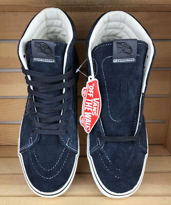 VANS Sk8 Hi Hairy Suede Sky Captain Blue, Mens Size 8  display picture 1