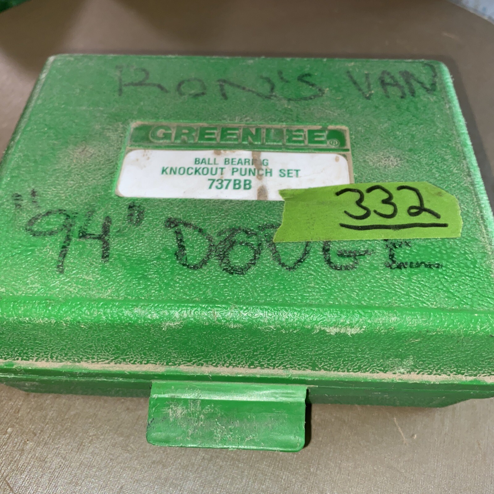 Greenlee 737BB Ball Bearing Knockout Punch Set With Case Used eBay