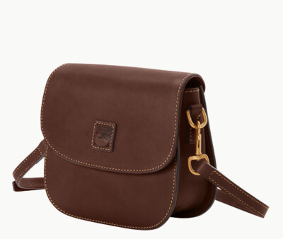 DOONEY&BOURKE シボ革ショルダーバッグ フリンジ タッセル ブラウン Dooney & Bourke Florentine Saddle Bag Chestnut Color | eBay