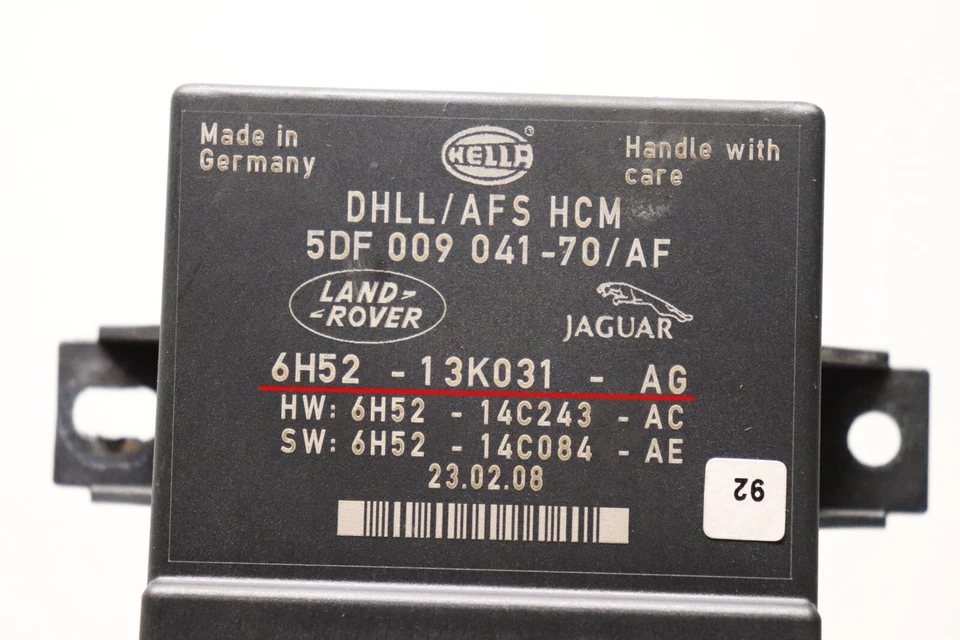 Módulo de control de faros P911204 2009-2011 Jaguar XF 6H52-13K031-AG OEM Foto 3 de 3