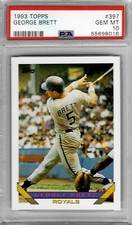 1993 Topps #397 George BRETT - PSA 10+++ HOF Royals