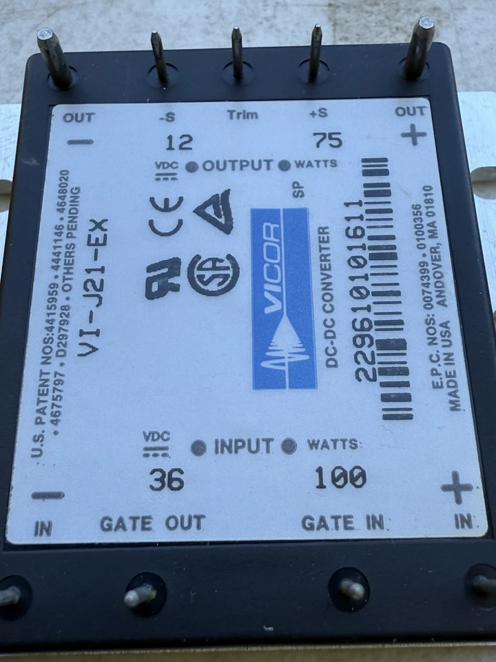 VI-J21-EX VICOR DC-DC CONVERTER 12V output - Image 2 of 2