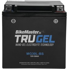 BikeMaster TruGel 12-Volt Battery - MG30L-BS