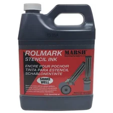 Marsh 20903 Stencil Ink, Black, 1 Quart,  Jug