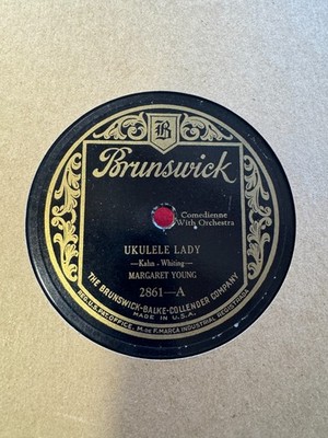 78Rpm, Jazz, Margaret Young W Phil Ohman 'Ukulele Lady / Take em' to The Door' !