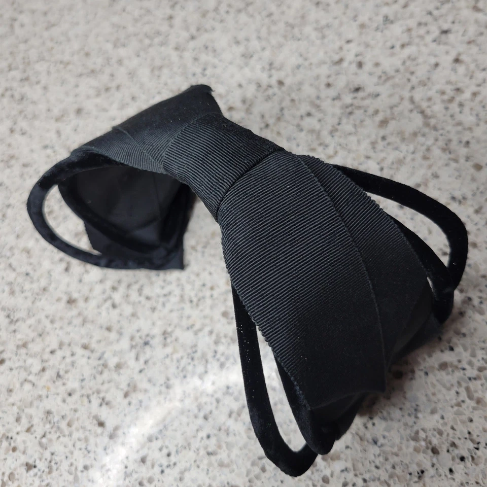 Antigo MCM Tiara de Veludo com Fio Coroa Formal Chapéu Headpiece Anos 50 Anos 60 Elegante - Imagem 3 de 4