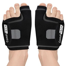 ComfiTECH Foot Toe Ice Pack Wrap 1 Pair, Forefoot Cold Sleeve with Stretchabl...
