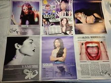 Set of 6 OLIVIA RODRIGO Sour 11X14 Canvas Poster Print Set Wall Art DORM BEDROOM