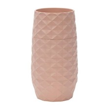 Amaranth Diamond Pattern 7.5 Inch Vase Durable Construction (Pink)