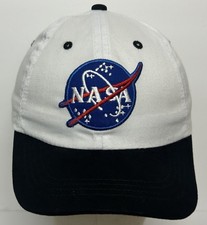 NASA Kids Adjustable Baseball Cap White Space Logo Hat Youth