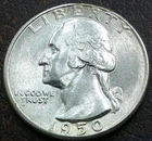 US 1950-D Washington Quarter  **