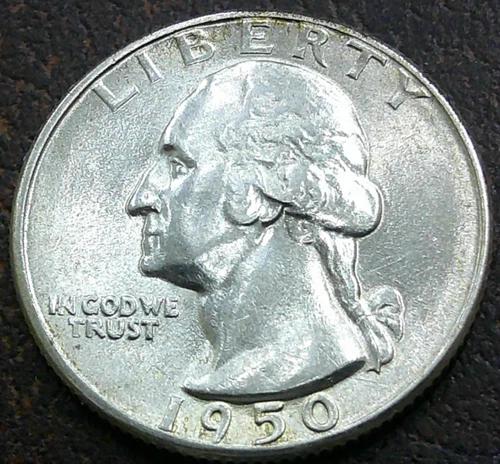 1950-D Washington Quarter — photo from the most recent tracked eBay sale