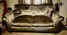 Immaculate And Absolutely Gorgeous Velvet 3 Seater Sofa