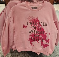 Universal Studios Wicked I Was Born To Be Awesome not Perfect Pullover MEDIUM
