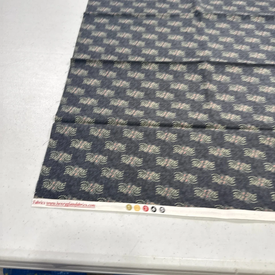 Henry Cristal Acolchado Tela Algodón Negro Paisley Remolinos 18x43 Foto 3 de 4