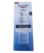 Eucerin Face Immersive Hydration Night Cream 2.5oz NIB
