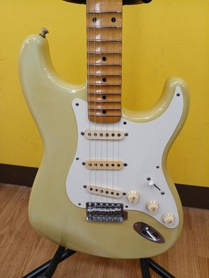 (Fender Japan) ST Custom Order STD-57 White Electric Guitar Used From Japan