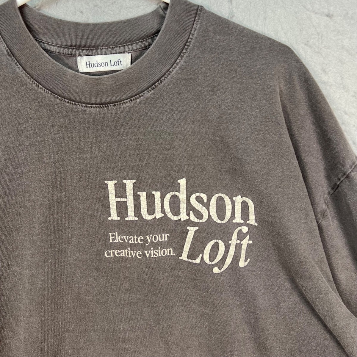 Hudson Loft Graphic T-Shirt Gray Mens Size XL "Create Repeat" View 4
