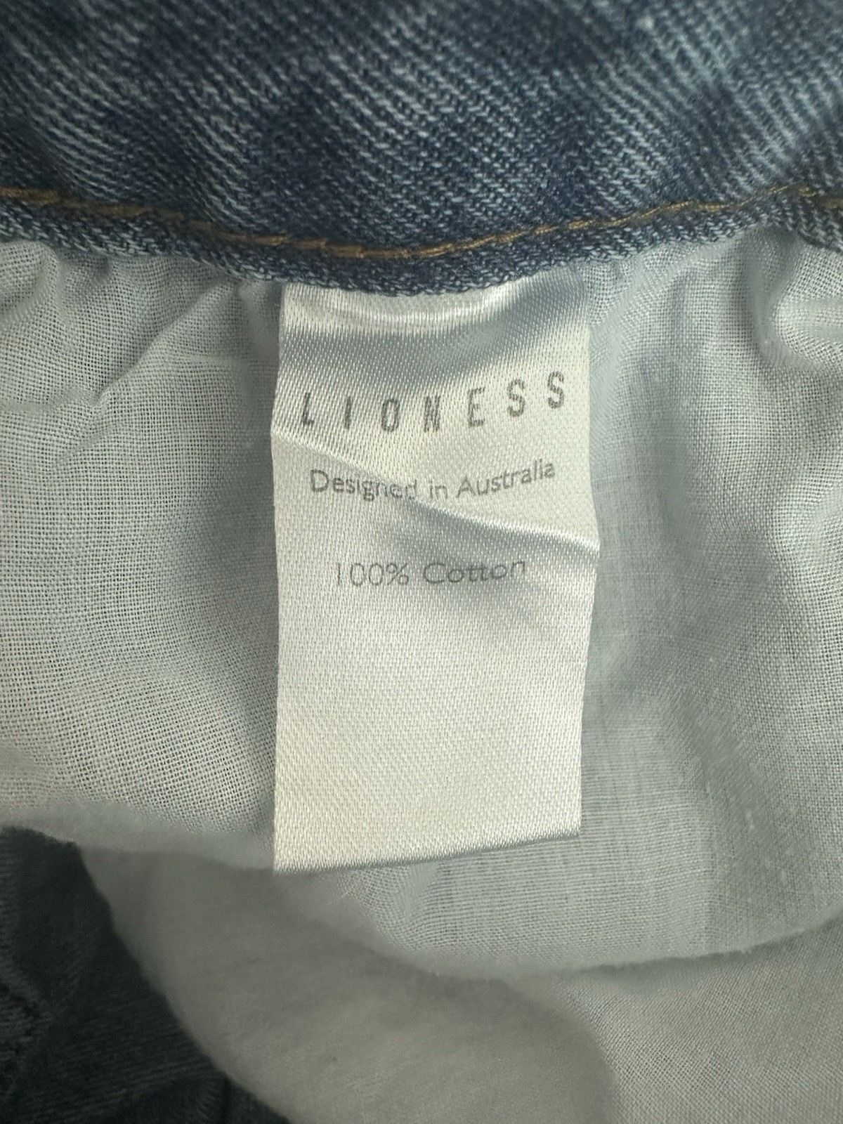 Lioness High Waist Split Hem Jeans Straight Leg Small S